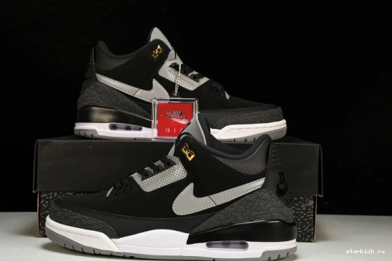 Black Cement  Retro Tinker Jordan 3 CK4348-007 Gold CK4348-007 1007